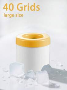 3/1 pieza para hacer cubitos de hielo de 60/40/30 cuadrículas, molde portátil de cubitos de hielo cilíndricos 3D, bandeja de hielo de silicona de fácil liberación, vaso exprimidor para hacer hielo, cubo de hielo de silicona con tapa incluida, molde de hielo cilíndrico de fácil liberación, mini cubo de hielo