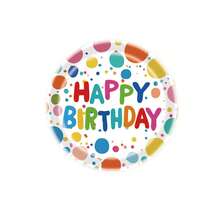 10 件/20 件/50 件/套，生日快乐派对用品套装，一次性纸质生日盘子、餐巾、杯子和彩色装饰物品，时尚派对礼物，圣诞节 - 彩色 - 查看 11