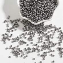2 毫米 1800 颗金属玻璃种子珠、小工艺珠、小隔珠，用于制作珠宝 DIY 手链项链