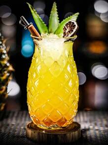 1pc Unique Pineapple - Shaped Water Cups, Cocktail Glasses, Red Wine Glasses, Juice Glasses, Pineapple Drink Cups, Coffee Cups, Kettles, Vodka And Hydraulic Beverage Filters, Cocktails, Pineapple Cups, Wine Glasses, Transparent Glass Cups.