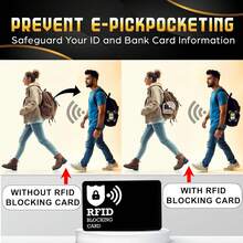 2/4 Pcs RFID Protection Card - Secure Your Credit And Debit Cards With Durable And Portable Design - Simple Style For Everyday Use,Anniversary Gift,Funny Gift,Small Gifts,Gift Ideas - Multicolor - View 12
