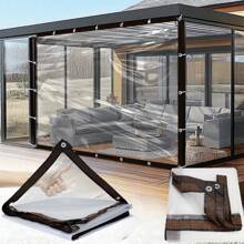 1 Pieza de Lona Impermeable Transparente con Múltiples Especificaciones de Tamaño, Cubierta para Plantas de Invernadero, Resistente al Agua, Plástico Transparente, a Prueba de Polvo y Resistente a los Rayos UV para Cobertura de Jardín