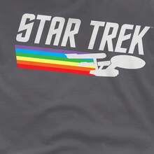 Star Trek Maglietta arcobaleno da uomo (Carbone)
