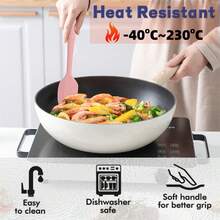 4 件硅胶刮刀，适用于奶油、果酱和黄油，易于清洁，适用于家庭、餐厅、甜品店、烘焙厨房工具套装