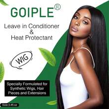 GOIPLE 假发滋养喷雾，假发护理液，适用于合成假发，保湿柔顺，补充水分，滋养秀发，抚平毛躁，同时具有热保护功能，免洗护发素，易于梳理，令假发焕发活力，延长使用寿命，提升光泽。（3.4 液盎司/100毫升）