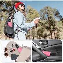 Paraguas Plegable Automático Grande - Paraguas de Viaje Compacto, Resistente al Viento, Secado Rápido con 10 Costillas para Hombres y Mujeres - rosa - Ver 6