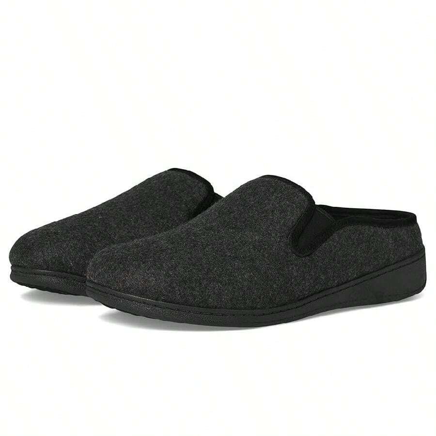 Vionic Unwind J0763F1001 Slippers Men's Black Round Toe Slip On Mules ZOGG222 - màu đen - Xem 1