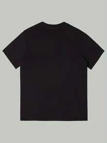 [Camiseta gráfica para bateristas] Camiseta negra con gráfico de latido de corazón de batería |   Camiseta de Manga Corta Unisex para Amantes de la Música y Bajistas - Negro - Ver 3