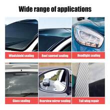 H4Cacle Automotive Rubber Weatherstripping Sealant Repair Adhesive Engine Black Silicone Sealant Universal Waterproof Oil-Resistant Adhesive Automotive Seal Strip Repair Sealant