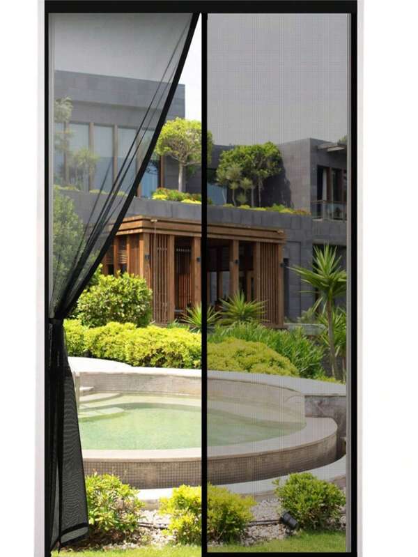 2025 New Magnetic Mosquito Net Curtains, Width 100/120/140cm Length 240cm - Fine Mesh Material, Tent Mosquito Net With Full Magnet, Can Be Closed Individually For Balcony, Easy To Install (Black/White), Summer Mosquito-Proof Screen Curtain/Magnetic Mosquito Net/Mosquito Net/Door Mosquito Net Curtain/Magnetic Mosquito Net/Mosquito Net For Entrance Door/Mosquito Nets For Balconies