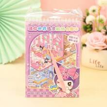Sanrio Sanrio 8 Designs (16pcs+Random Color Tweezers) Scene Creation Coil Stickers Collection, Cartoon Miniature 3D Layered Scenic Stickers For Children DIY, Home Decor, Gifts - Includes Characters Like Kuromi, My Melody, Pompompurin