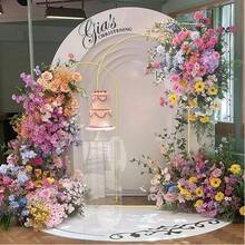 4/5/6/6.5/7.2FT Wedding Arch Backdrop Stand, Square Arch Gold Metal Arch BackdropStandforWeddingCeremony BirthdayParty Bridal Photo Booth Garden Floral Balloon Arch Decoration(There Is A Slight Paint Peeling But It Does Not Affect The Functionality.) - Gold - View 9