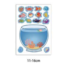 SCXXBSW Dream Fish Tank Exquisite Fun Collage DIY Decoration Phone Case Skateboard Notebook Guitar Waterproof Stickers - Multicolor - View 3