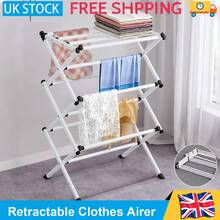 NetHong Heavy Duty Airer Clothes Drying Rack Clothes Horse Indoor Outdoor Laundry Rack - White - View 2