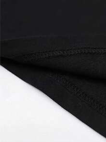 Camiseta Casual Deportiva para Hombre con Diseño de Béisbol y Helado, 100% Algodón, Resistente - Negro - Ver 4