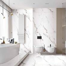 30pcs Luxury Marble Wallpaper 3D Stickers, 20/30pcs, 30.0cm X 59.99cm - Waterproof, Modern Minimalist Design For Bedroom, Living Room, Kitchen, Bathroom Decor, Bedroom Wall Decor | Modern Wall Art | Durable Wall Decoration, Wall Decor