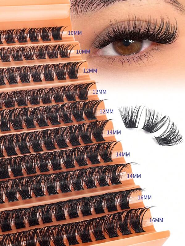Natural Curl Thick Curly Hot-Melt Individual Lash Extensions 8-16mm 0.07mm D Super Light Pack 10 Rows 120 Clusters Waterproof Mink Fur Single Cluster 3D Fit For Eyes Long-Lasting DIY Handmade Eyelash Extensions Suitable For Light, Heavy Makeup And Daily Occasions, Portable For Daily Use Or Going Out Lash Clusters,Eye Lash Clusters,Individual Eyelashes,Lashes,Fake Lashes