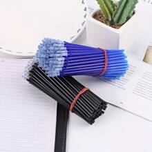100pcs/Pack 0.5mm Neutral Pen Refill, Blue/Black/Red Ink, High Capacity, Smooth Writing, Suitable For School, Writing, Learning, Classroom, Office, Work, Drawing, Sketching, Back To School, Business, Travel, Gifts