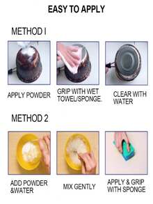 Poudre dégraissante de cuisine, agent de nettoyage. Éliminateur de graisse et de taches pour ustensiles de cuisine en acier inoxydable, articles ménagers