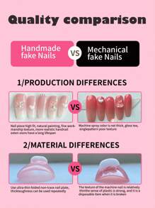 10 pezzi Unghie finte a mandorla, blu verde scuro, effetto occhio di gatto, stile minimalista con linee dorate, kit di unghie artificiali che include 1 foglio di adesivi e 1 lima mini