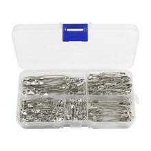 260Pcs Safety Pins Assorted Size , Nickel Plated Steel Safety Pin, Large Safety Pins And Small Safety Pins For Clothes, Crafts, Pinning, Sewing