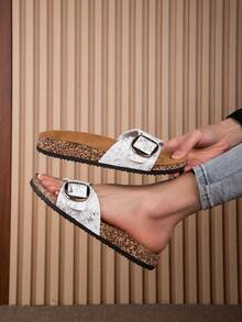 Summer New Fashionable Outdoor Waterproof Sports Soft Bottom Comfortable Breathable Anti-Odor Casual Slippers - Silver - View 3