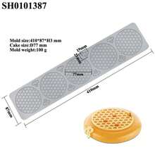 Almohadillas de silicona en de panal para manualidades de azúcar, tapete de encaje para pasteles, herramientas de decoración de postres de chocolate, moldes para fondant - SH0101603 - Ver 10