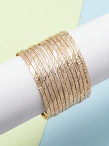 12 sztuk Polka Dot Tekstura Modna Cienka Bransoletka Dla Nastolatek