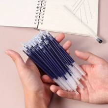 100pcs/Pack 0.5mm Neutral Pen Refill, Blue/Black/Red Ink, High Capacity, Smooth Writing, Suitable For School, Writing, Learning, Classroom, Office, Work, Drawing, Sketching, Back To School, Business, Travel, Gifts