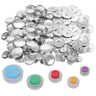 Button Cover Set, Sewing Button Cover Kit (With Tools), DIY Fabric Button, DIY Handcraft, Button Base Maker Tool