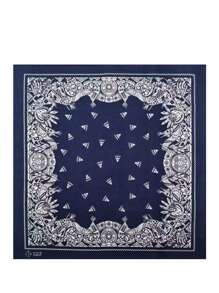 1pc Creative Gift, New Retro Maritime Outdoor Multifunctional Bandana, Headband, Street Dance, Hip Hop, Decoration, Lightweight Vintage Sailboat Print Square Scarf, Suitable For Men And Women, Motorcycle Riding, Halloween Gift, Machine Washable Retro Streetwear Accessory, Motorcycle Accessory | Exquisite Design Scarf | 100% Scarf, Headband, Bandana