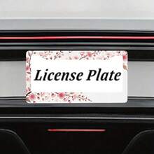 1PC Cherry TreeLicense Plate Holder, Colored License Plate Frame, Rust Proof And Waterproof Front And Rear License Plate Covers, 2-Hole Nut Set, Automotive Parts Label Holder Suitable All Vehicles - 12x6 Inch - View 7