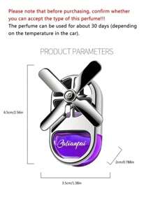 1 pieza Difusor de aromaterapia para decoración del hogar, ambientador de coche, ventilador de aire acondicionado, accesorios interiores de coche, ambientador de fragancia suave y duradera, suministros para San Valentín y bodas