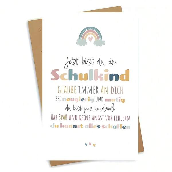 1pc Lovely Thank You Cards For TeachersCartoon-Themed Appreciation Notes With Envelopes.Perfect For Men & Women, Featuring Cute Educationallllustrations, English Language, Ldeal For Back To School.Teacher Appreciation Gifts
