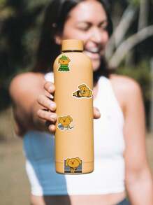 50pcs/Pack Funny Cute Dumb Dog Sticker Decorations, Waterproof For Water Bottle, Phone, Fridge