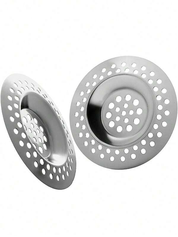2PCS Bathtub Drain Strainer - 2.83 Inch Shower Hair Drain Catcher, Stainless Steel Shower Bathtub Drain Cover, Bathroom Sink Strainer Filter Basket For Bathroom Sink, Wash Basin Floor Drain Home Bathroom Decor Summer Back To School