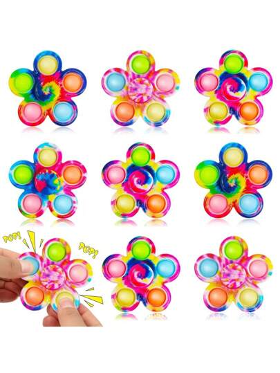 5pcs Five Finger Camouflage Gyroscope Rotating Fingertip Gyroscope Decompression Color Release Silicone Toy, Fingertip Toy, Stress Relieving Sedation Toy, Party Gift, Classroom Prize