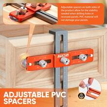 Cabinet Hardware Jig With Deep Hole Pencil, Adjustable Cabinet Handle Template Tool With Alignment Hole, Punch Locator Drill Guide For Knobs,Handles And Pulls, Drawer Cabinet Installation - Multicolor - View 2