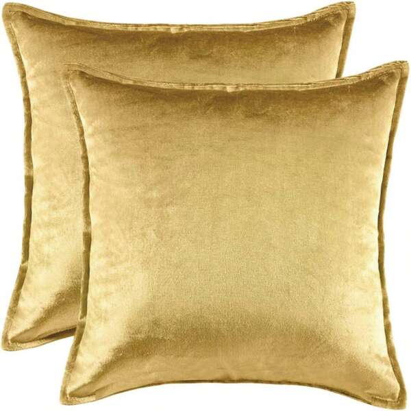 1 Peça/2 Peças Capa de Almofada Lisa Sem Enchimento, Fronha de Veludo para Sofá, Decoração Doméstica