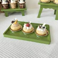 1 Piece.Rectangular Decorative Plastic Cupcake Stands For Wedding And Birthday Decorations Pink Holiday Decorations For Parties