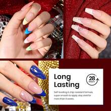 Beetles Gel Nail Polish Kit With U V Light 97Pcs Travel Holiday 45 Colors Gel Polish Set With Nail Stamp Nail Tips Base Top Coat All Season Gel Polish Starter Kit Gift For Women - 20色奢華俱樂部指甲油 - 查看 3