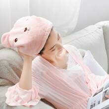 1pc Cartoon Teddy Bear Dry Hair Cap Absorbs Water And Thickens Hair For Adults. Quick Drying Bag, Headscarf, Shower Cap, Dry Hair, Shampoo Towel,Bonnet,Shower Cap,Hair Products And Accessories For Barber Salon Beauty Travel Essentials Back To School