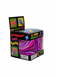 Needoh Striped Ice Cube Malt Sugar Stress Relief Toy, Squeezy Ice Cube Malt Sugar Decompression Toy - Multicolor - View 12