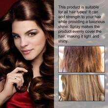 EELHOE Amino Acid Hair Spray Wash Free Hair Shiny Fluffy Dry Nourishing Moisturizing Repair Damaged Split Ends Anti Frizz Hair Brighting Gloss Care Product - Black - View 8