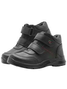 Bota Escolar Casual Niño Bambino Piel - Negro - Ver 5