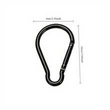 3pcs Oversized Aluminum Alloy Carabiner Clips, Multi-Purpose Backpack Keychain For Outdoor Camping Backpack, Water Bottle, Spring Snap Hook