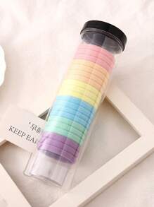 40/20pcs Women High-End Simple Elegant Black/Khaki/Colorful Hair Ties, Fashion Versatile Hair Accessories Suitable For Daily Outings, Ponytails, Makeup Matching