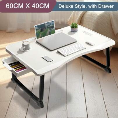 Laptop Tisch für Bett,  klappbar Betttisch, für Lernen, Essen, Arbeiten, Sofa, Bett, Handauflage Buchständer, Tablet Handy ständer,laptoptisch für couch, laptop ständer bett, laptop betttisch,betttisch, laptoptisch, laptop tisch, tisch für bett