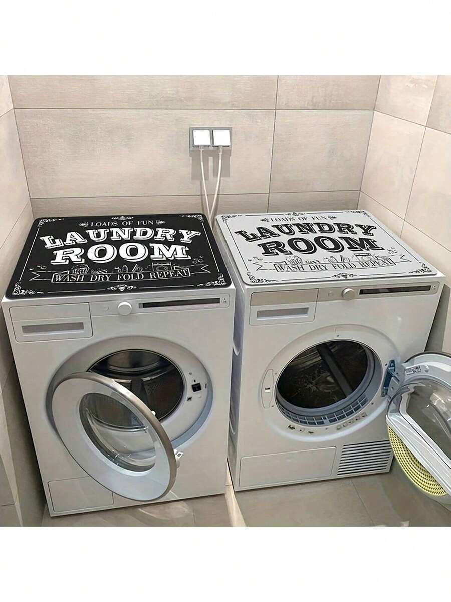 1 件优质防滑橡胶垫，适用于洗衣机和烘干机 - 防水、易清洁、厨房和洗衣房顶部保护垫 - 23.6x19.6 英寸，多种颜色可选 - 彩色 - 查看 1