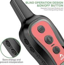 Dog Training Collar Dog Shock Collar With Remote - 3 Training Modes, Beep, Vibration And Shock, Up To 1000 Ft Remote Range, Rainproof For Small Medium Large Dogs - Hot Pink - View 6